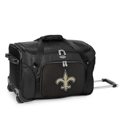 New Orleans Saints MOJO 22" 2-Wheeled Duffel Bag - Black