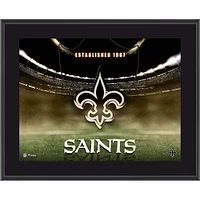New Orleans Saints 10.5" x 13" Horizontal Team Logo Sublimated Plaque