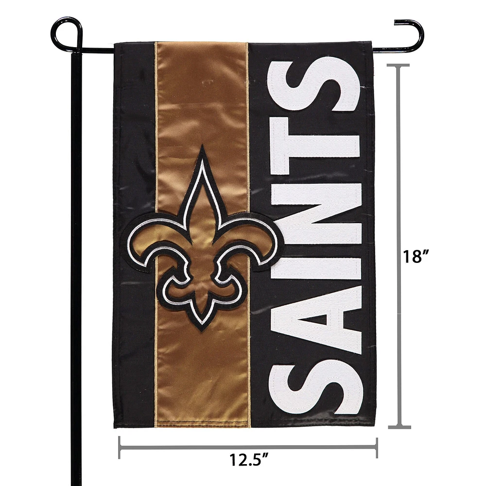 New Orleans Saints 12.5" x 18" Embellish Garden Flag