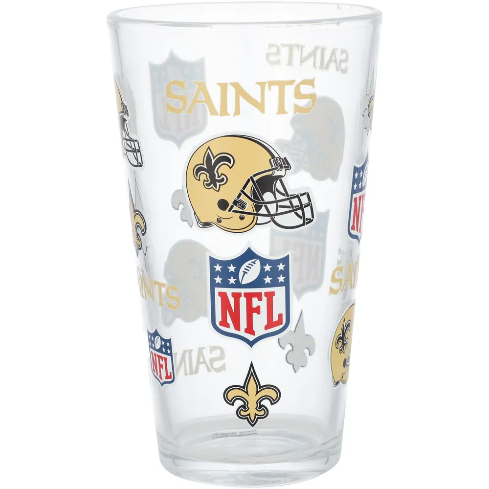 New Orleans Saints 16oz. Allover Print Pint Glass