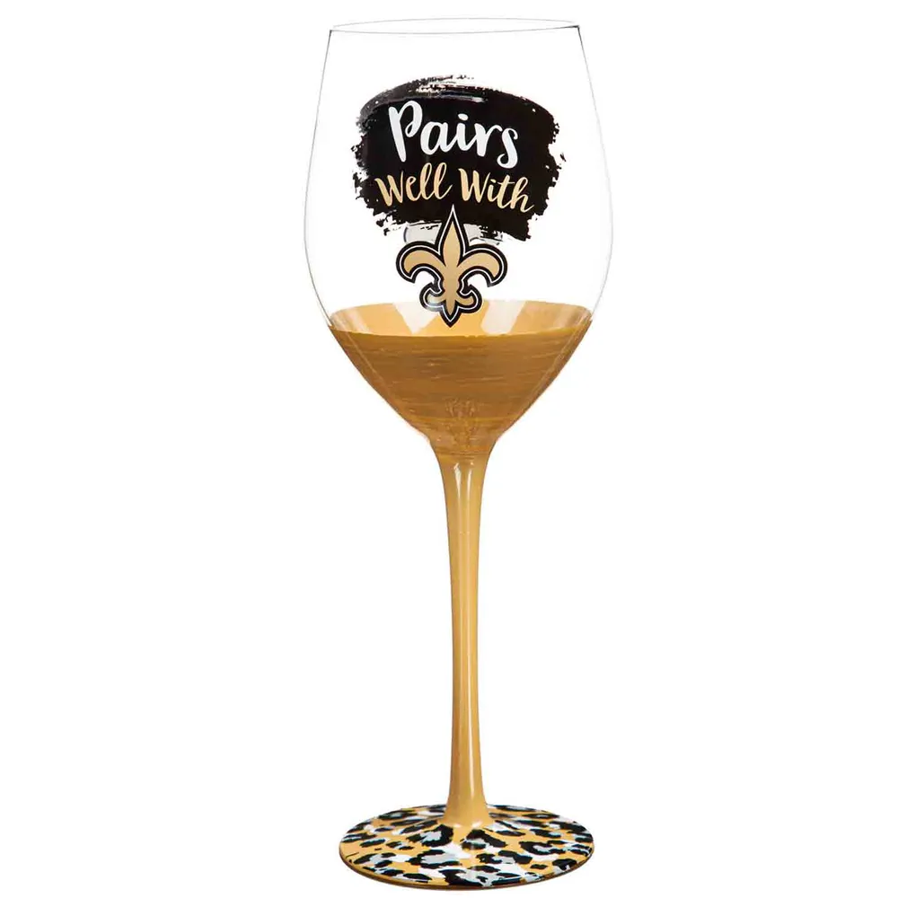 New Orleans Saints - 16oz Stemless Wine Glass