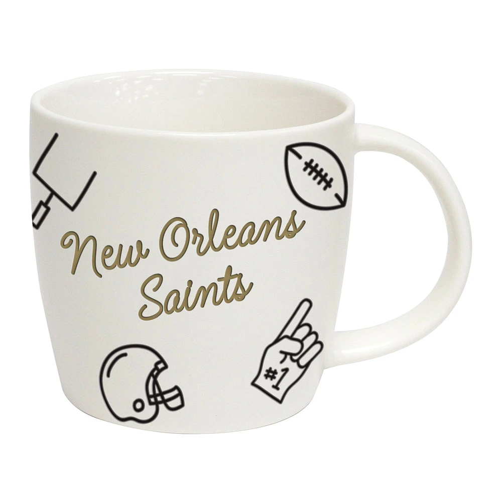 Saints de la Nouvelle-Orléans 18oz. Tasse de meneur de jeu