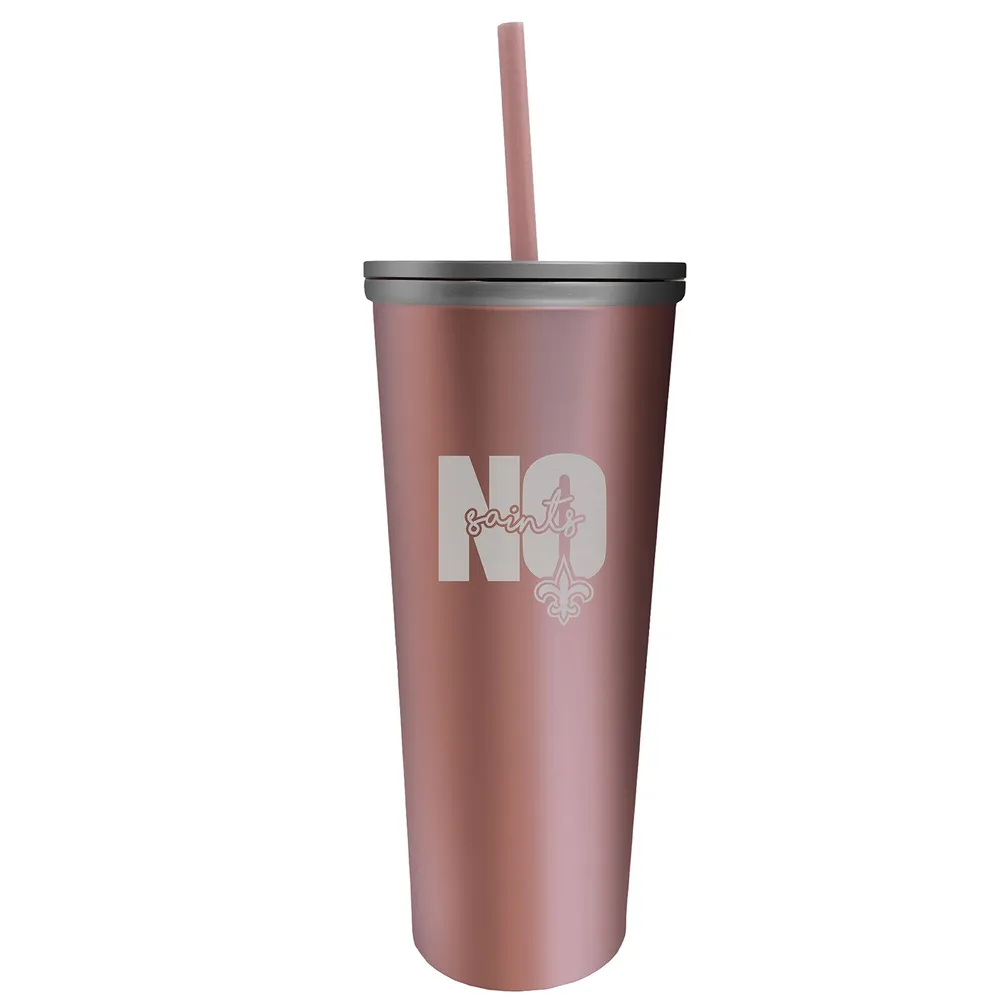 Stainless Steel Straw Tumbler - New Orleans Saints