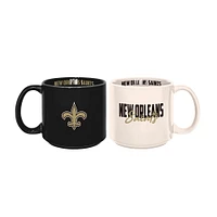 New Orleans Saints 2-Pack 15oz. Stackable Mug Set