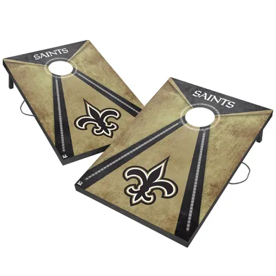 New Orleans Saints 2' x 3' LED Cornhole Board Set