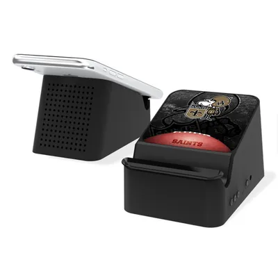 New Orleans Saints 5-Watt Legendary Design Wireless Charging Station and Bluetooth Speaker