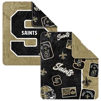 New Orleans Saints 50” x 60” Dream Weave Throw Blanket