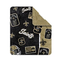 New Orleans Saints 50” x 60” Dream Weave Throw Blanket