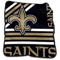 New Orleans Saints 50'' x 60'' Plush Raschel Throw