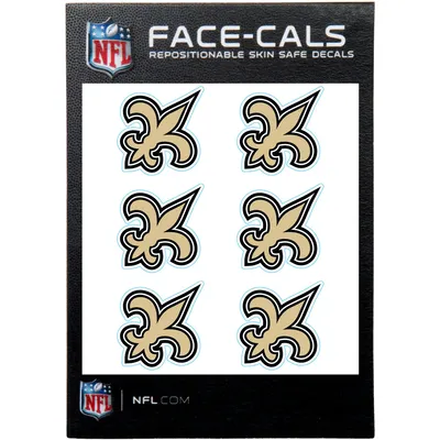 New Orleans Saints 6-Pack Mini-Cals Face Decals