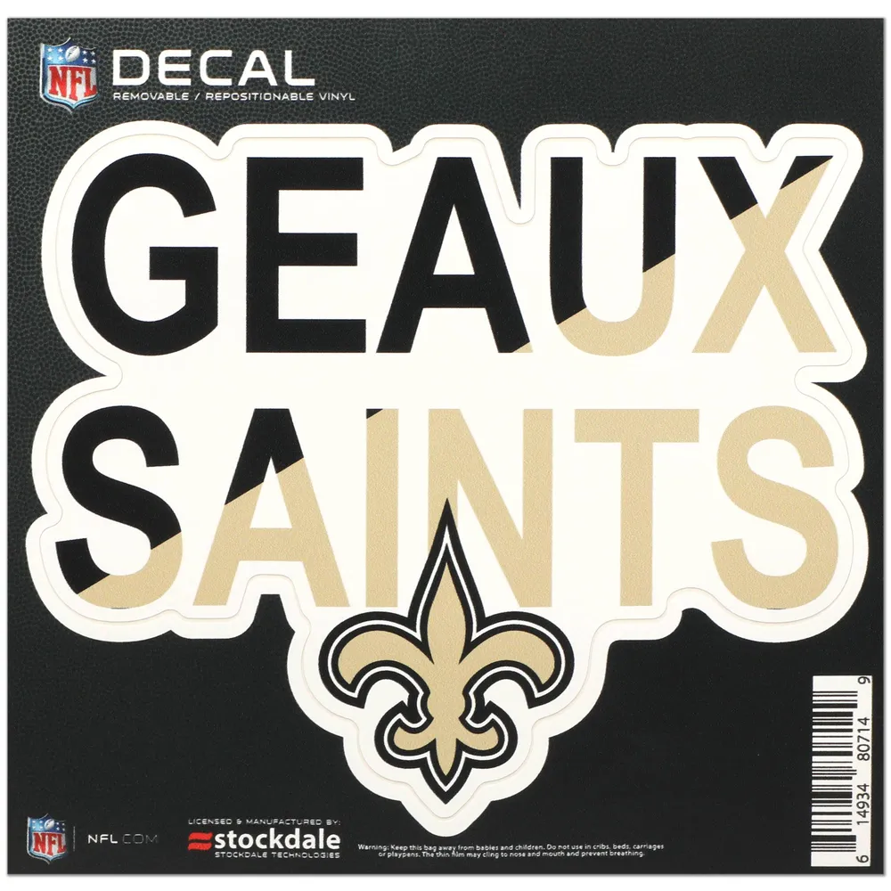 Lids New Orleans Saints 6 x 6 Xpression Full Color Repositionable Decal