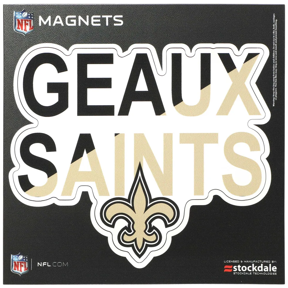 New Orleans Saints 6 x 6 Xpression Logo Full Color Car Magnet