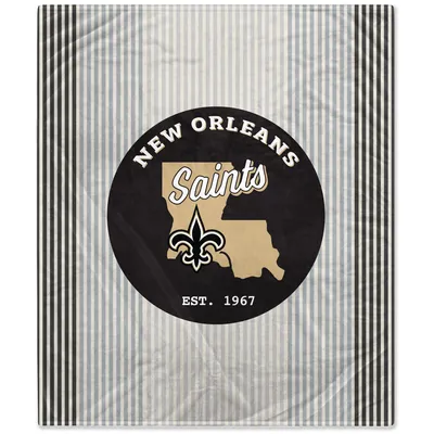 New Orleans Saints 60'' x 70'' Home State Circle Flannel Fleece Blanket