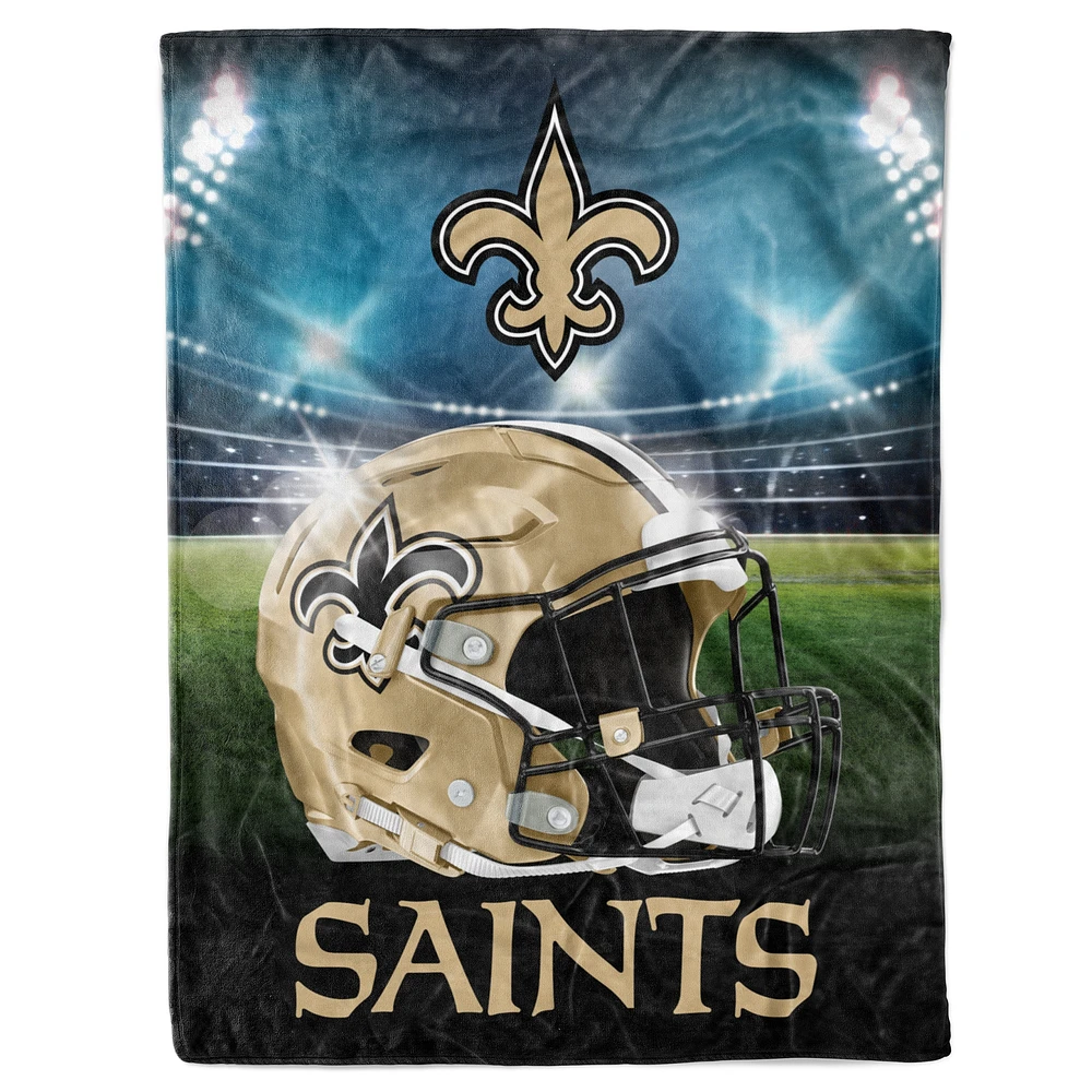 Couverture de lumières de stade 60" x 80" New Orleans Saints