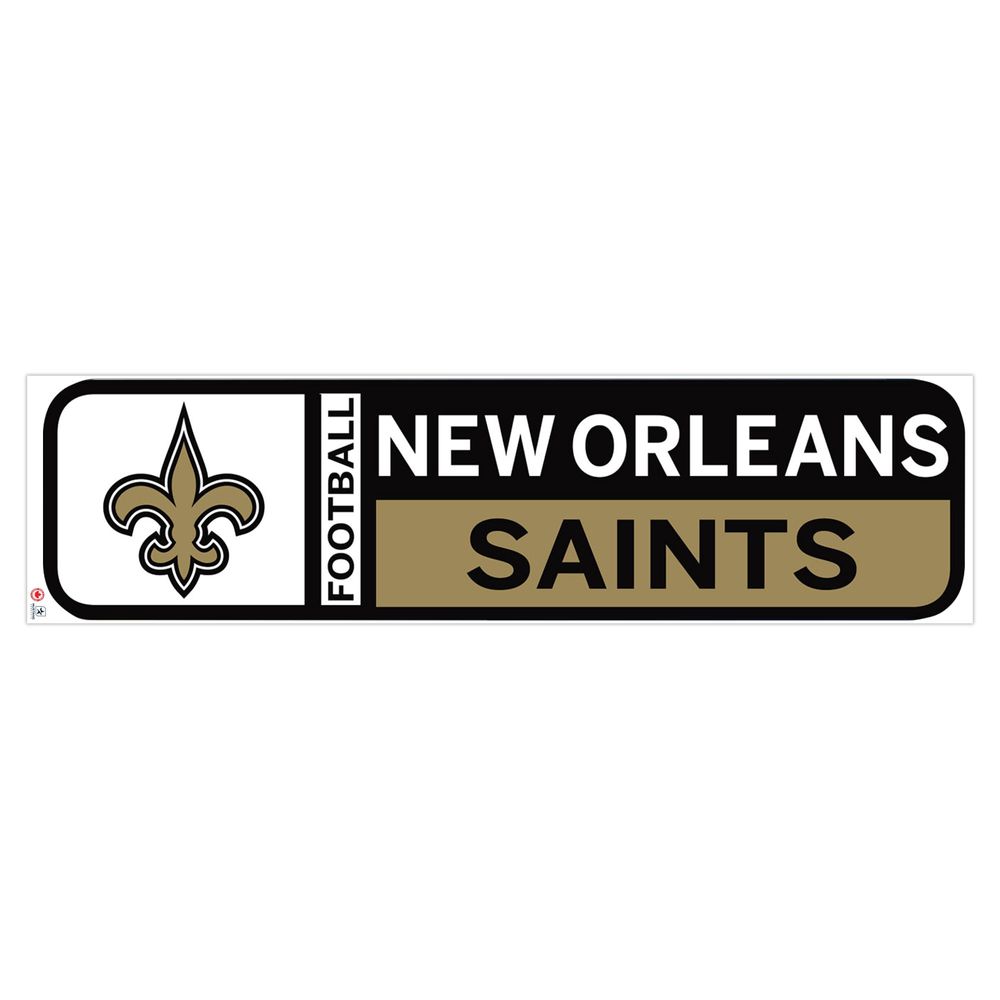 New Orleans Saints 90'' x 23'' Team Logo Repositionable Wall - Decal