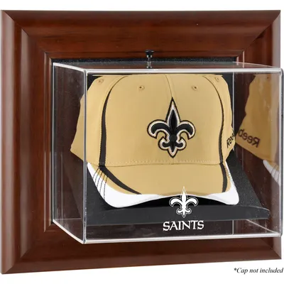 New Orleans Saints Fanatics Authentic Brown Framed Wall-Mountable Baseball Cap Display Case