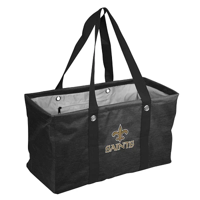 New Orleans Saints Crosshatch Picnic Caddy Tote Bag