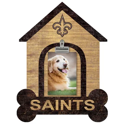 New Orleans Saints Dog Bone House Clip Frame