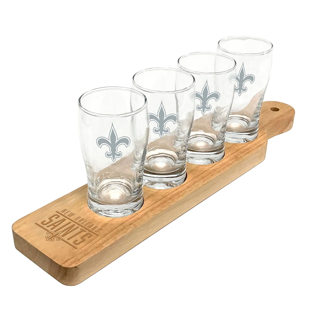 Ensemble de quatre verres à bière Saints de la Nouvelle-Orléans