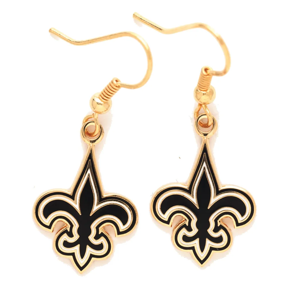 New Orleans Saints Logo Wire Earrings