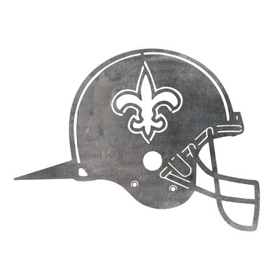 New Orleans Saints Metal Garden Art Helmet Spike