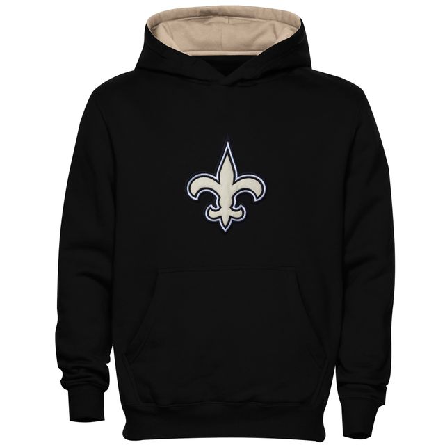 Sweat à capuche avec logo principal de Fan Gear des Saints la Nouvelle-Orléans - Noir