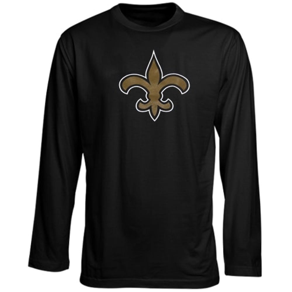 New Orleans Saints Preschool Team Logo Long Sleeve T-Shirt - Black