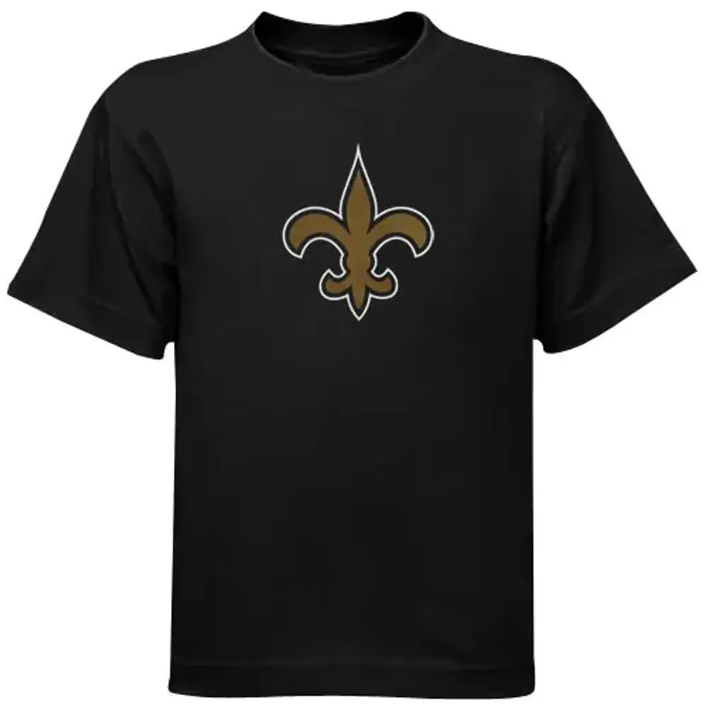 Men's '47 Black New Orleans Saints Team Stripe T-Shirt Size: Small