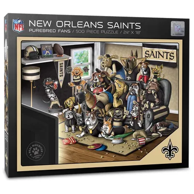 New Orleans Saints Purebred Fans 18'' x 24'' A Real Nailbiter 500-Piece Puzzle