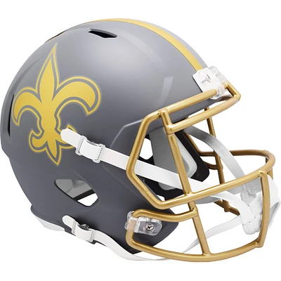 Casque réplique de vitesse alternative Slate des Saints de la Nouvelle-Orléans Riddell 2024