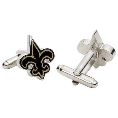 New Orleans Saints Silver-Plated Team Logo Cufflinks