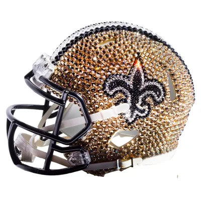 New Orleans Saints Swarovski Crystal Mini Football Helmet