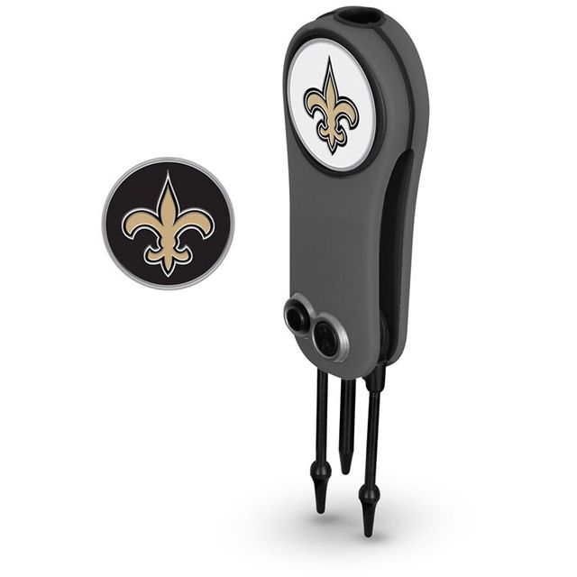 New Orleans Saints Switchblade Outil de réparation et deux marqueurs de balle