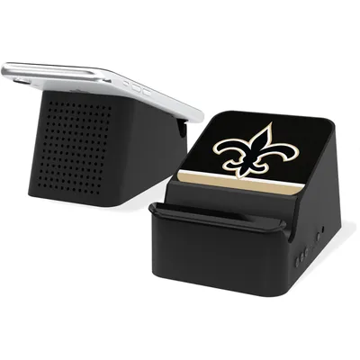 New Orleans Saints Wireless Charging Station and Bluetooth Speaker