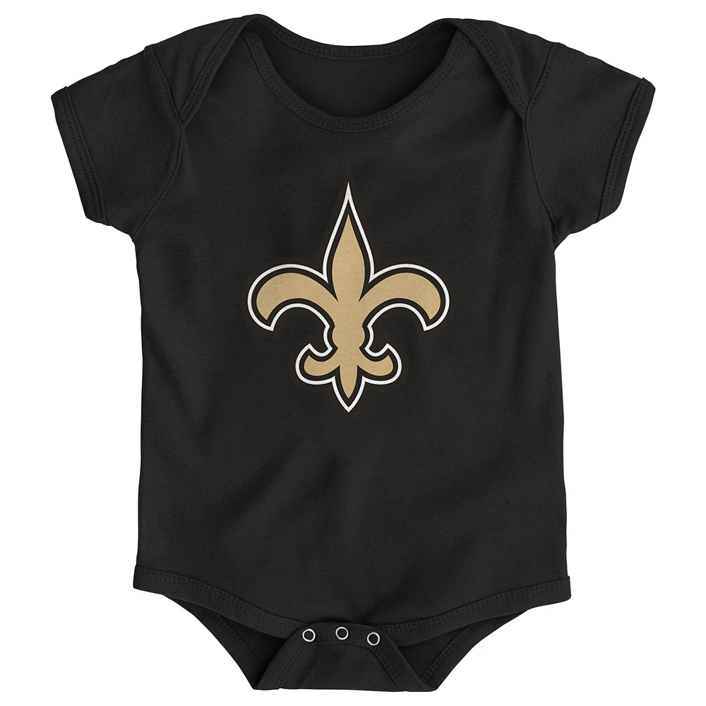 Body noir avec logo New Orleans Saints Team pour nouveau-né et bébé