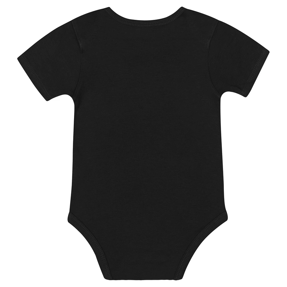 Ensemble body, bavoir et bonnet en tricot pour nouveau-né bébé New Orleans Saints Dynamic Duo