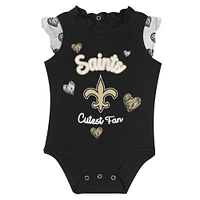 Ensemble 2 pièces pour nouveau-né et bébé New Orleans Saints Happy Hearts