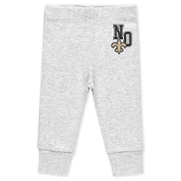 Newborn & Infant WEAR by Erin Andrews New Orleans Saints Three-Piece Turn Me Around Bodysuits Pant Set