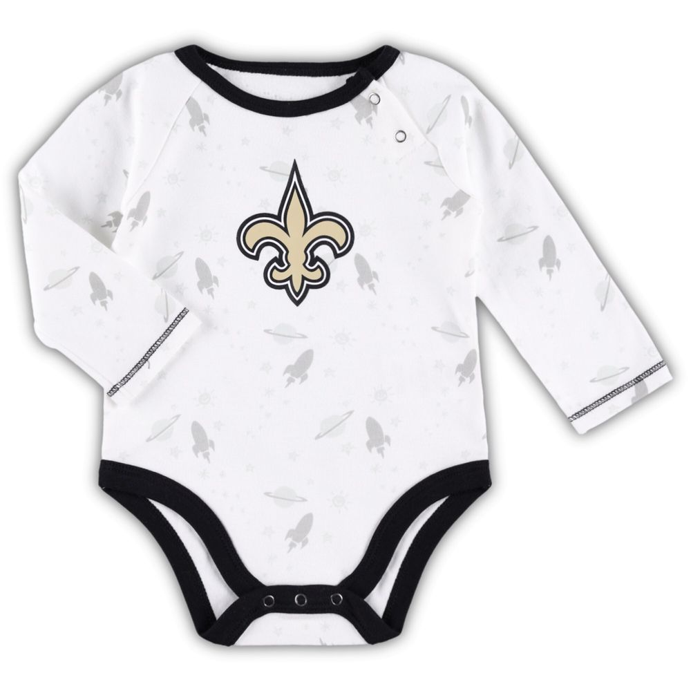 Lids New Orleans Saints Newborn & Infant Team Logo Bodysuit - Black