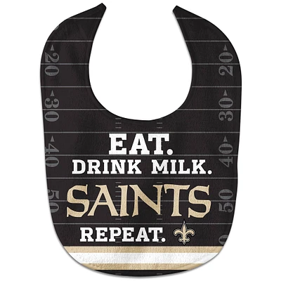 Nouveau-né et nourrisson WinCraft New Orleans Saints Eat. Boire. Répéter. Dossard All-Pro