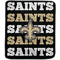 Couverture en peluche avec logo Pegasus New Orleans Saints 60'' x 70''