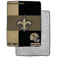 Couverture Sherpa Pegasus New Orleans Saints 60" x 80"