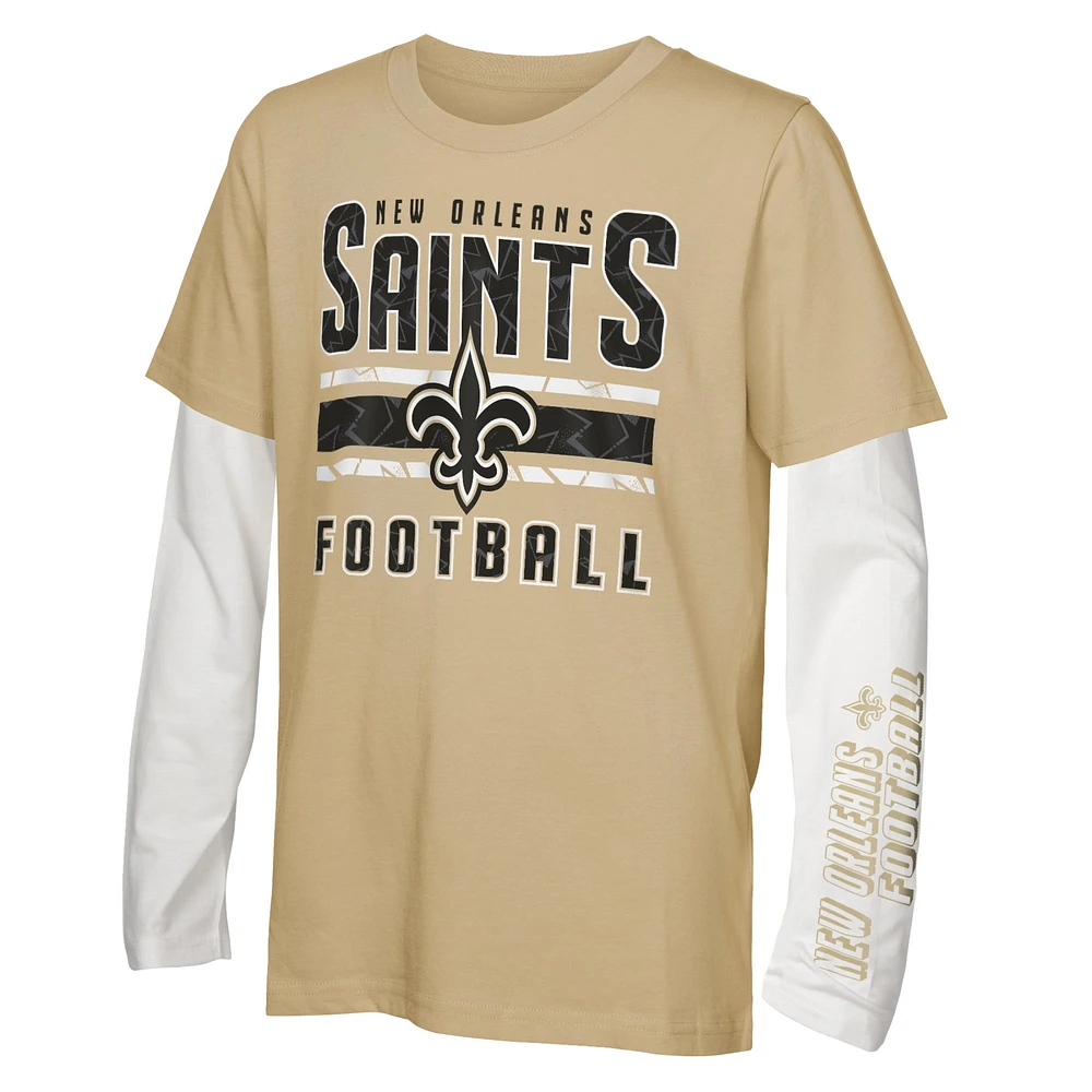 Ensemble de t-shirts the Mix pour enfants d'âge préscolaire New Orleans Saints