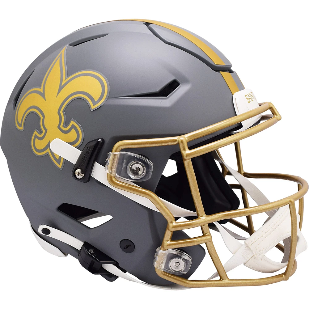 Riddell New Orleans Saints 2024 Slate Alternate Speed Flex Authentic Helmet