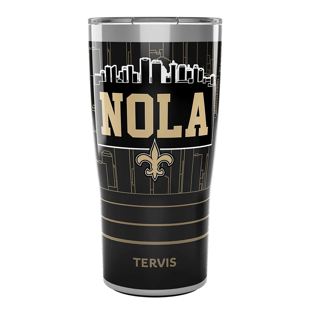 Tervis Saints de la Nouvelle-Orléans 20oz. Gobelet en acier inoxydable avec couvercle coulissant Nola