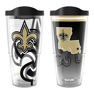 Tervis  New Orleans Saints 24oz NFL 2 PACK Genuine & Forever Fan