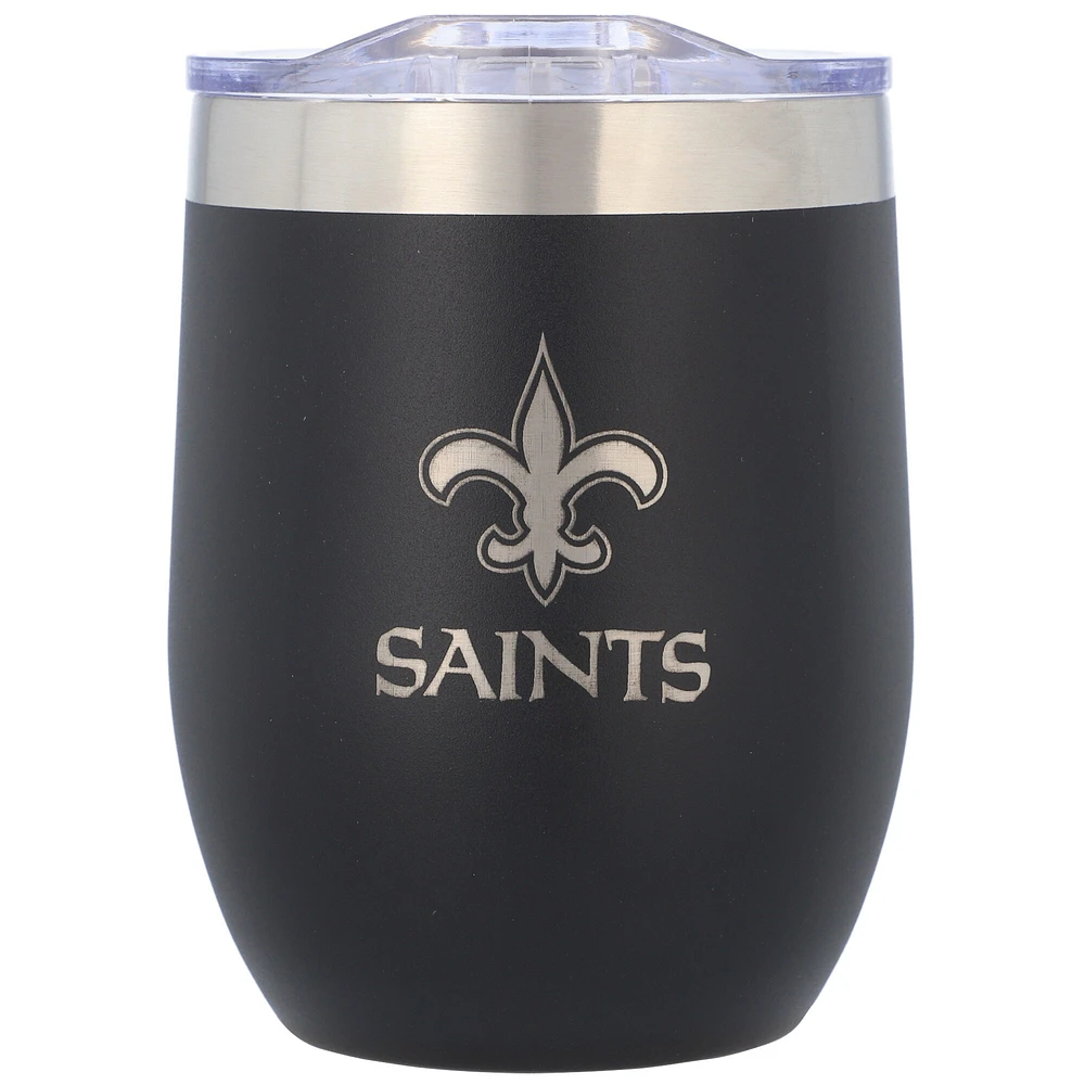 The Memory Company Saints de la Nouvelle-Orléans 16oz. Gobelet sans pied en acier inoxydable