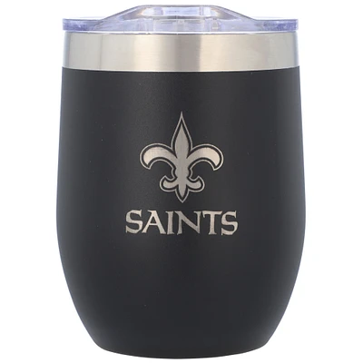 The Memory Company Saints de la Nouvelle-Orléans 16oz. Gobelet sans pied en acier inoxydable
