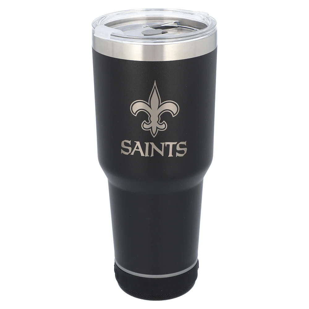 The Memory Company New Orleans Saints 30oz. Stainless Steel LED Bluetooth Tumbler