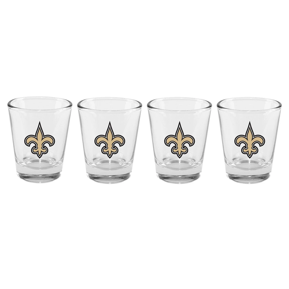 The Memory Company New Orleans Saints 4-Pack 2oz. Shot Glass Set